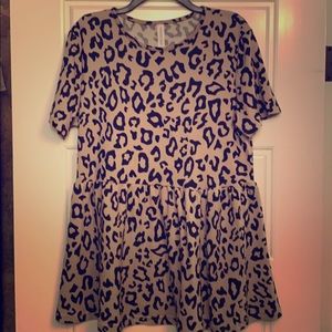 Tickled teal sienna top